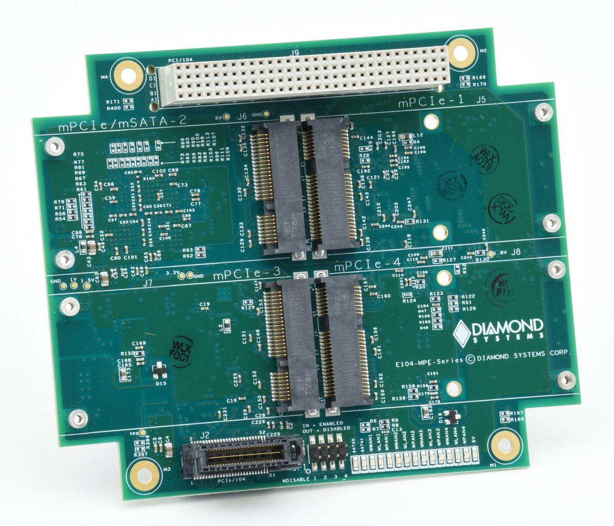 PCIe/104 MiniCard Carrier: Enclosures & Accessories, Adapters and accessories for adding mass storage, prototyping capabilities, and more., PCI/104-Express PCIe/104 MiniCard Carrier: Enclosures & Accessories, Adapters and accessories for adding mass storage, prototyping capabilities, and more., PCI/104-Express